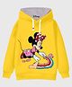 KUCHIPOO Fleece Knit Disney Mickey Mouse & Friends Featuring Full Sleeves Minnie Mouse Printed Winter Hoodie - Multi Colour