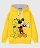 KUCHIPOO Fleece Knit Disney Mickey Mouse & Friends Featuring Full Sleeves Pluto Printed Winter Hoodie - Multi Colour