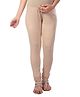 Kriti Knit Churidar With Tummy Hug - Beige
