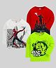 KUCHIPOO Pack Of 3 Cotton Knit Marvel Avengers Featuring Full Sleeves Characters Printed Tees - Multi Colour