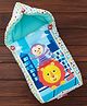 Fisher Price 3 in 1 Baby Carry Nest Monkey & Lion Print - Blue