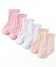 Cute Walk by Babyhug Non Terry Knit Ankle Length Anti Bacterial Socks Pack of 3 - Multicolour