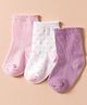Cute Walk by Babyhug Non Terry Knit Ankle Length Anti Bacterial Socks With Polka Dots Pack of 3 - Multicolour