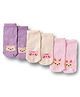 Cute Walk by Babyhug Non Terry Cotton Knit Ankle Length Anti Bacterial Socks With Animal Design Pack Of 3 - Multicolour
