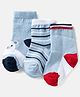 Cute Walk by Babyhug Ankle Length Anti Bacterial Socks with Snow Bear Design Pack of 3 - Multicolour