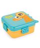 Ji and Ja Lunch Box 2 Layer Plastic Lunch Box Comes with 1 Detachable Tray, 1 Small Container & 1 Spoon Ideal for Kids BPA Free (Multi Colour)DINO