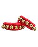 BookMyCostume Classical  Ghungroo Embellished Fancy Dress Costume Accessories - Red & Golden