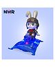 LED Musical Flying Bunny Magic Carpet Toy with Cool Lights, Music, Bump-and-Go Action & Universal Wheels | Battery Operated Forward & Reverse Moving Rabbit Toy, Sound Toy for kids