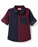 Babyhug Cotton Corduroy Shirt with Roll Up Sleeves and Collar Multi 4-5 Years