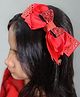 Kamule Christmas Theme Glitter Layered Bow Hair Band  - Red