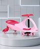 Babyhug Kids Twister Swing Car with Comfortable Seat - Pink & Dark Pink| Easy to Handle| Built for Rough Play| Encourages Physical Activity| Smooth Wheels| For Kids of 3 to 8 years| Sport Gift