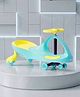 Babyhug Kids Twister Swing Car with Comfortable Seat -  Sea Green & Yellow| Easy to Handle| Built for Rough Play| Encourages Physical Activity| Smooth Wheels| For Kids of 3 to 8 years| Sport Gift