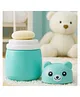 Joy Buzz Portable Baby Skin Care Baby Powder Puff With Box Holder Container for New Born and Kids for Baby Face and Body (Panda-blue)