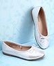 Pine Kids Slip On Solid Color Closed Toe Ballerina - Silver