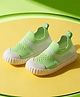 ONYC Colour Blocked Slip On Shoes - Light Green