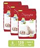 CPLsupersoft Baby Diaper Pant Style | Up to 12 Hours Absorption | 3 - 8 Kg | Pack of 3 - S (126 Pieces)