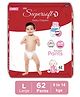 CPLsupersoft Baby Diaper Pant Style | Up to 12 Hours Absorption | 9 - 14 Kg | Pack of 1 - L (62 Pieces)