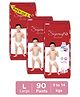 CPLsupersoft Baby Diaper Pant Style | Up to 12 Hours Absorption | 9 - 14 Kg | Pack of 3 - L (90 Pieces)