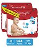 CPLsupersoft Baby Diaper Pant Style | Up to 12 Hours Absorption | | 7 - 12 Kg | Pack of 2 - M (144 Pieces)