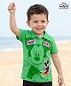 Babyhug Disney Single Jersey Knit Half Sleeves Polo T-Shirt with Mickey Mouse Graphic - Green