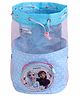 Disney Frozen TYJ  String Backpack with 1 compartment & 2 Bottle Pocket 1 Front Pocket Blue Height - Height 15 Inches