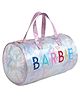 Barbie Duffle Bag with Barbir Printed & Specious Storage Glitter Pink - Height 15 Inches