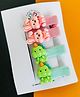 Radhya accessories Set Of 2 Bunny & Cartoon Applique Detailed Alligator Hair Clips - Multi Colour
