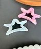 Radhya accessories Set Of 2 Holographic Star Designed Claw Clip - Multi Colour