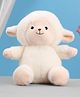 Furry Sheep Soft Toy Cream - Height 21 cm