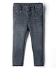 Simply Premium Denim Full Length Washed Jeans - Black