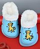 Yellow Bee The Lion King Featuring Simba Applique Detailed Perforated Plush Line Detailed Clogs - Blue