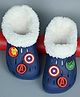 Yellow Bee Marvel Featuring The Avengers Applique Detailed Perforated Plush Line Detailed Clogs - Navy Blue