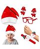 Fiddlerz Christmas Cap, Wrist Band & Goggles - Red