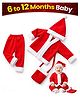 Zest 4 Toyz Christmas Santa Claus Dress Costume - Red