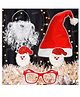 Fiddlerz Goggle ,Santa Beard and Cap 1 Piece of Each Christmas Accessories - Red