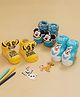 Yellow Bee Disney Featuring Pack Of 3 Mickey Mouse Simba & Olaf Designed Socks - Multi Colour