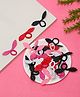 Stol'n Set of 24 Polka Dot Printed Bow Applique Detailed Rubber Bands - Multi Colour