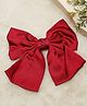 Stol'n Bow Applique Detailed Solid Hair Clip - Red