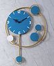 Amaya Decors Green & Gold Pendulam Clock