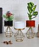 Amaya Decors Diamond Metal Planter Set of 3