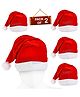 Fiddlerz Christmas Santa Claus Cap Pack of 2 - Red