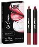 Love Earth Lip Crayon Non-Transfer Lipstick Brights - Pack Of 2