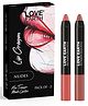 Love Earth Lip Crayon Non-Transfer Lipstick Nudes - Pack Of 2