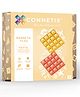CONNETIX Magnetic Tiles, Pastel Lemon & Peach Base Plate Pack, 2 Pieces