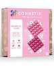 CONNETIX Magnetic Tiles, Pastel Pink & Berry Base Plate Pack, 2 Pieces
