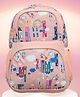 Baby Girl Large 35 L Backpack Building Print School Backpack with Multiple Compartments |Color Dusty Rose Pink - Height 18 Inches