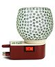 JD FRESH 1 PC Ceramic Kapoor Dani Lamp for Pooja - Grey & White