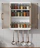 JD Fresh 1 PC 3 Layer Shelf-Adhesive No-Drill Storage Spice Rack Cabinet For Kitchen (White)