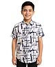 Charchit Cotton Woven Half Sleeves Abstract Printed Shirt - Violet