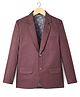 Rikidoos Full Sleeves Solid Blazer - Dark Maroon